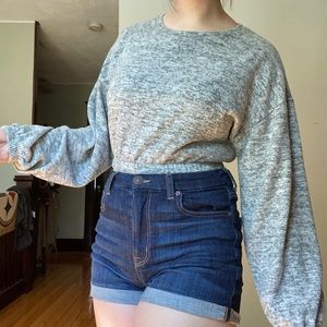 Grey Crop top